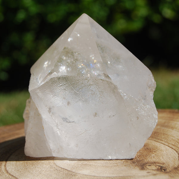 Brazilian Semi-Polished Clear Quartz Point