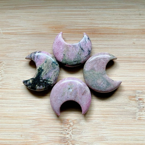 Rare Rhodonite Moon
