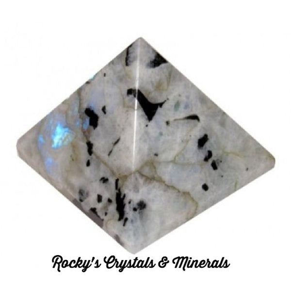 Rainbow Moonstone Pyramid 1" size each