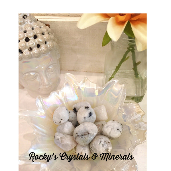Tumbled Rainbow Moonstone