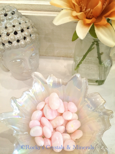 Tumbled Peruvian Pink Mangano Calcite