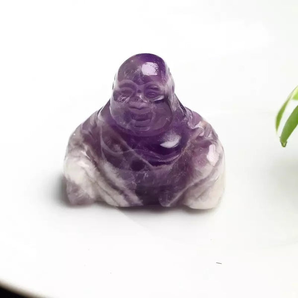 Mini Amethyst Good Fortune Buddha