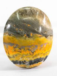 Bumblebee Jasper Palm Stone
