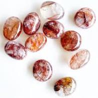 Hematoid Quartz Palm Stone