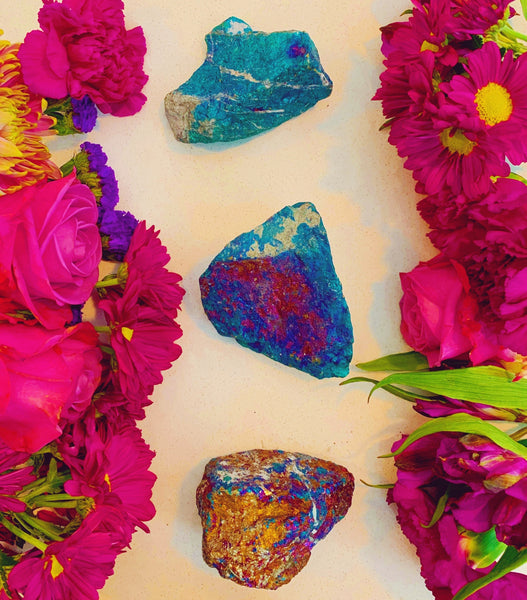 XL Rough Peacock Ore (Chalcopyrite)