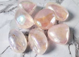 Tumbled Angel Aura Rose Quartz- Back In Stock!