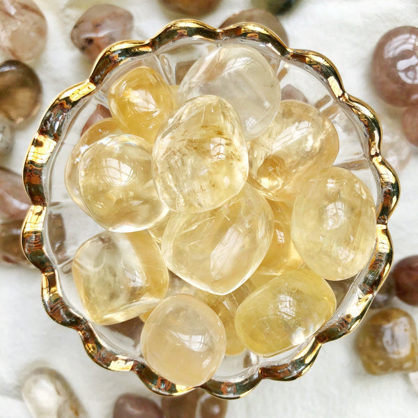Tumbled Yellow Calcite