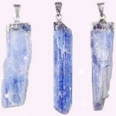 Brazilian Rough Blue Kyanite Pendant