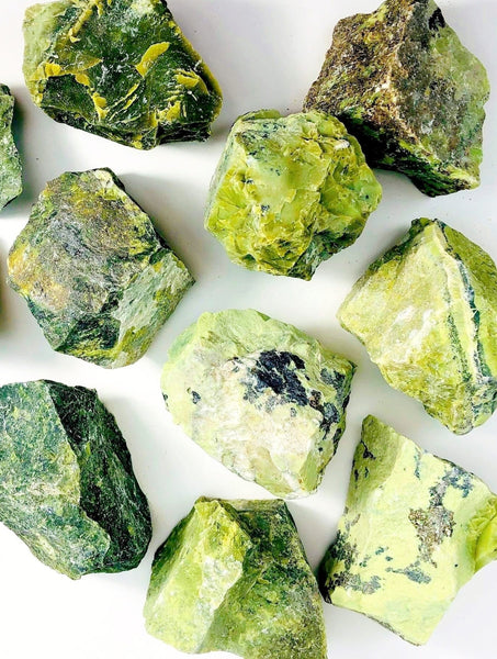 Rough Serpentine & Pyrite