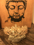 Gold Goddess Brazilian Quartz Leaf Crown