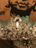 Silver Goddess Brazilian Aqua Aura Quartz Crown