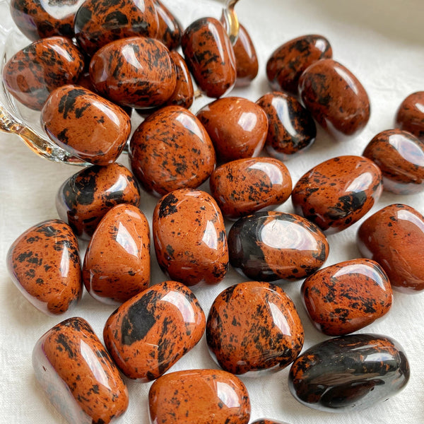Tumbled Mahogany Obsidian