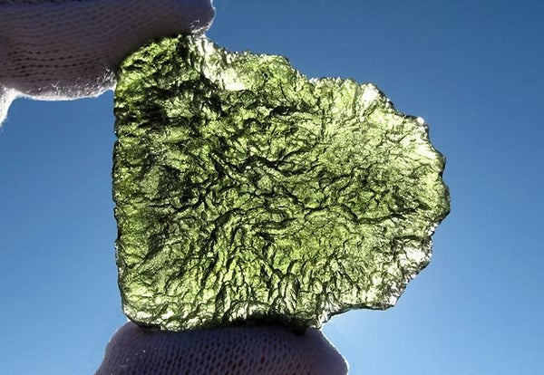 100% Genuine Rough Moldavite from The Czech Republic