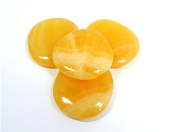 Orange Calcite Palm Stone