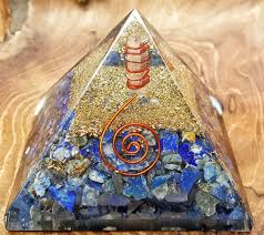 Lapis Lazuli Crystal Copper Orgone Pyramid