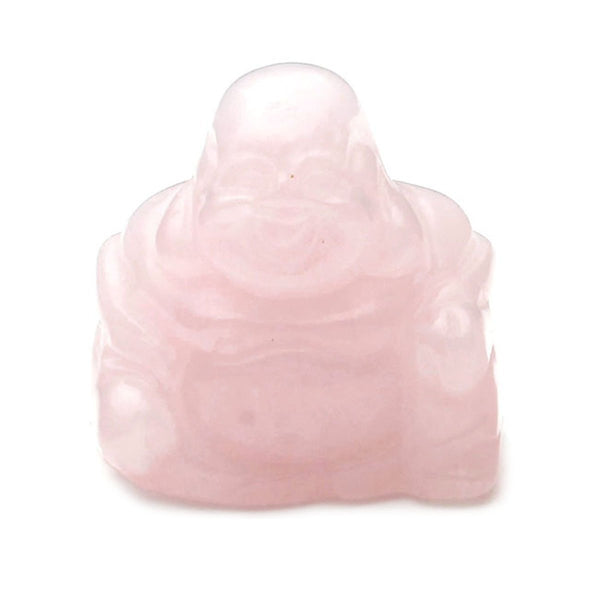 Mini Rose Quartz Good Fortune Buddha