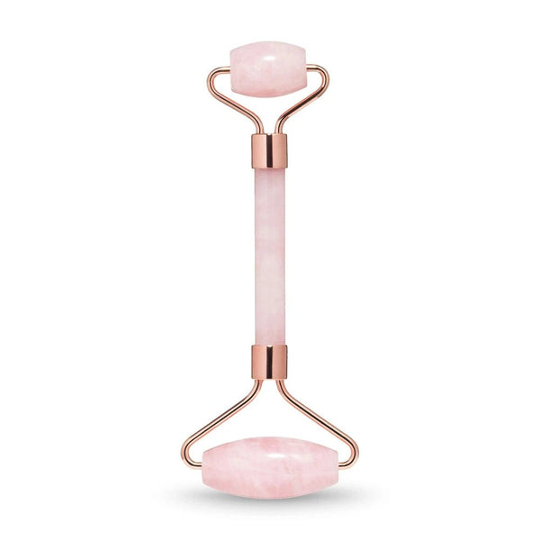 Rose Gold Rose Quartz Face Gua Sha Massage Roller