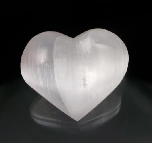 Large Moroccan Selenite Heart