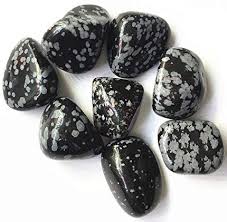 Tumbled Snowflake Obsidian
